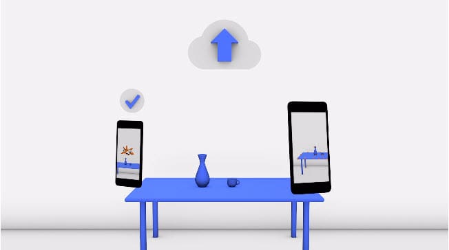 Graphical representation of AR Cloud (Photo Courtesy of Google)