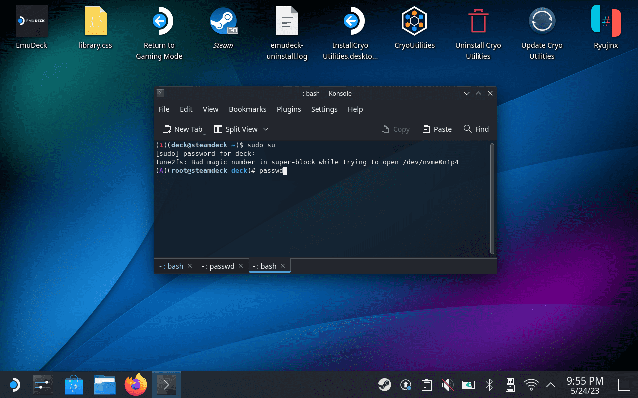 How to Reset Root Password on Steam Deck - 7